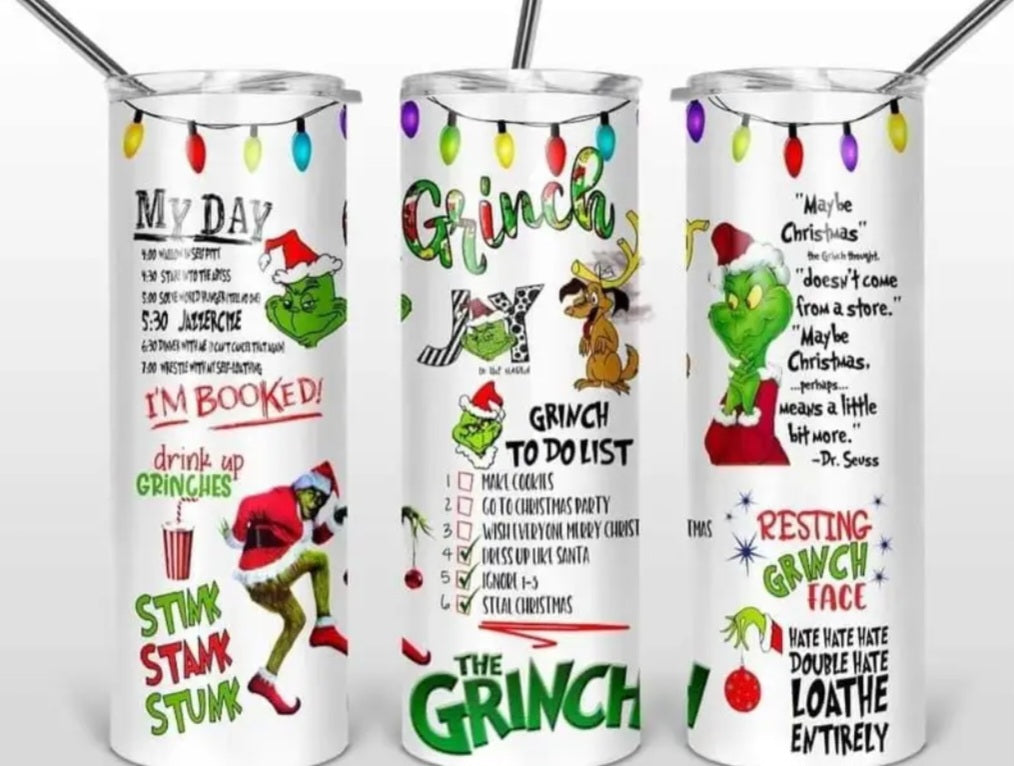 Grinch Tumblers – Prairie Chic Creations