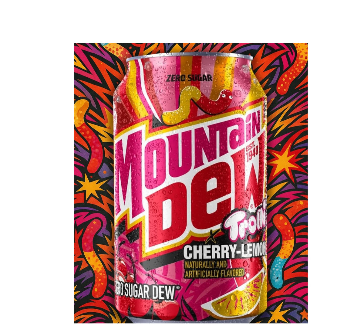 Mountain Dew Trolli Cherry Lemonade Zero Sugar Joyful Hampers More Mountain Dew Trolli Cherry Lemonade Zero Sugar Joyful Hampers More