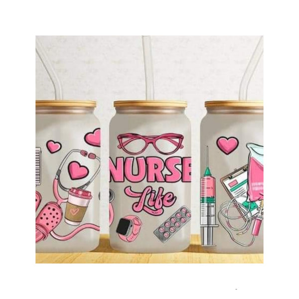 Nurse Life Glass Libbey Cup