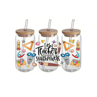 Teacher Superpower Glass Libbey Cup