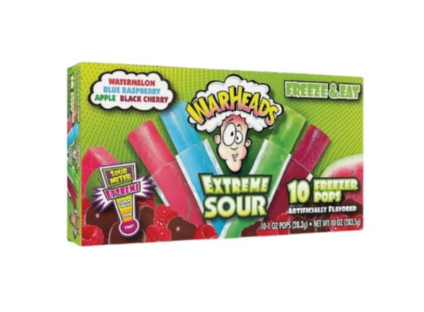 Warheads Extreme Sour Assorted Freeze Pops