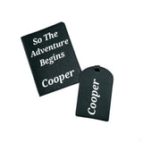 Personalised Passport Holder &Luggage Tag Set Plain