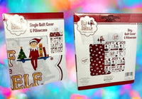 The Elf on the Shelf Single Bed Quilt Cover & Pillowcase Set