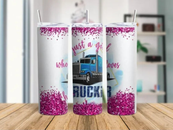 Girl Trucker Tumbler