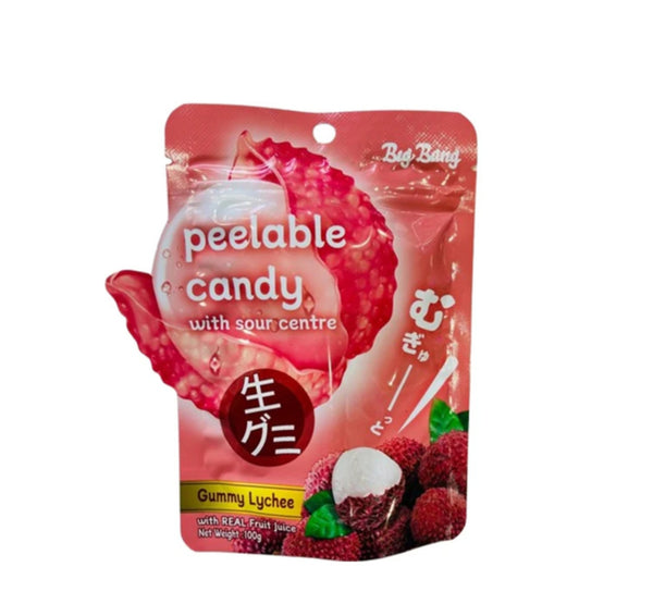Peelable Candy with Sour Centre Lychee