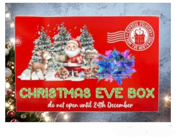Christmas Eve Box Grinch & Santa with Reindeer  (EMPTY)
