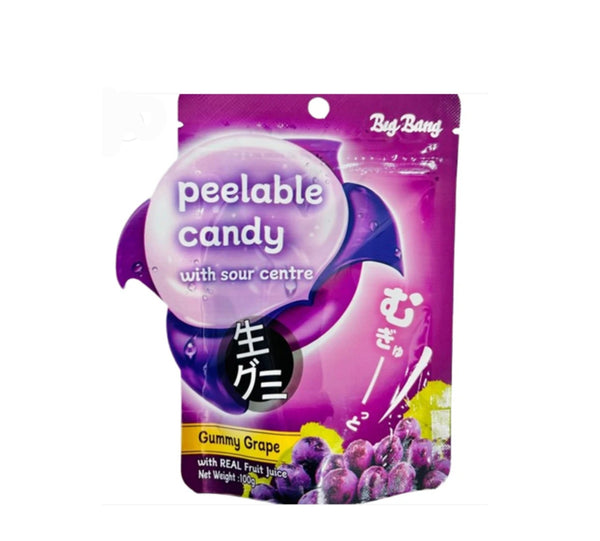 Peelable Candy With Sour Centre Grape