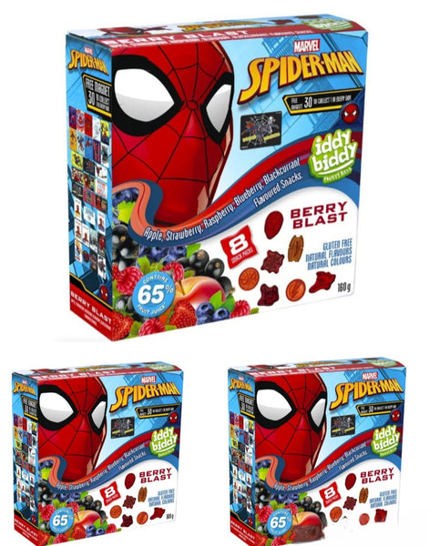 Iddy Biddy Spider Man Mixed Berry Fruit Snack