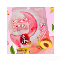 Peelable Candy with Sour Centre White Peach