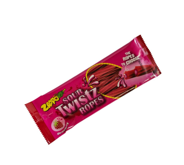 Zappo Sour Twistz Ropes Strawberry