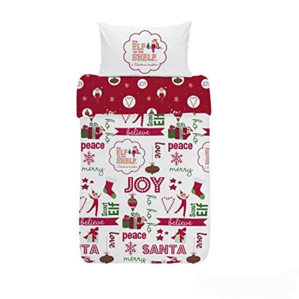 The Elf on the Shelf Single Bed Quilt Cover & Pillowcase Set
