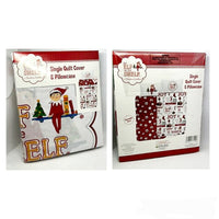 The Elf on the Shelf Single Bed Quilt Cover & Pillowcase Set