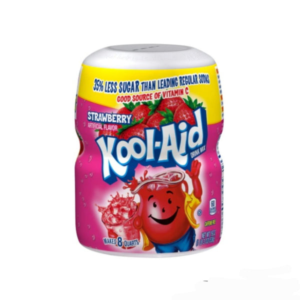 Kool Aid Strawberry Drink Mix Canister