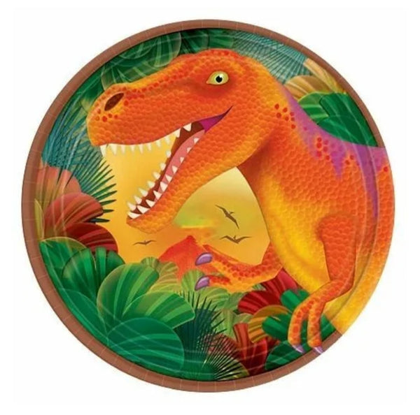 Dinasour paper plates